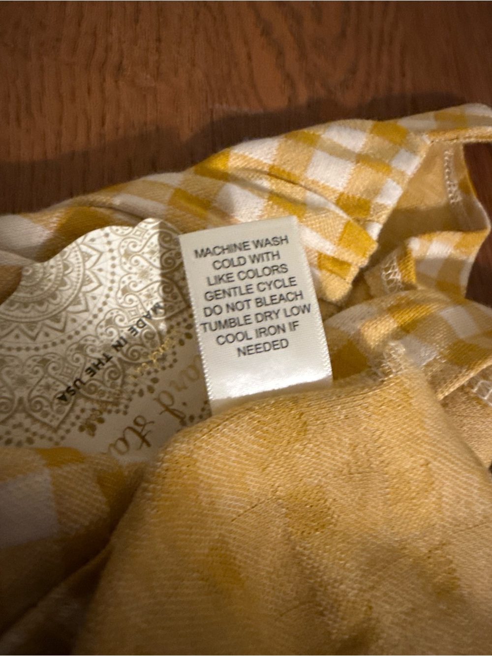 NWT Altar'd State Yellow Gingham Two Piece Set Crop Top Mini Skirt Co-Ord S - Picture 11 of 16